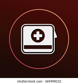 First aid kit icon