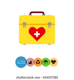 First aid kit icon