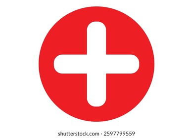 First aid kit icon. Add plus icon. Medical care symbol. Plus Icon vector. Medical cross sign. Vector illustrator