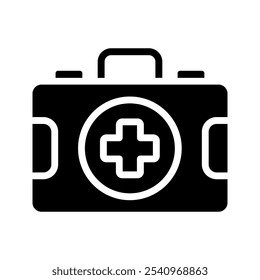 ícone do kit de primeiros socorros cor editável