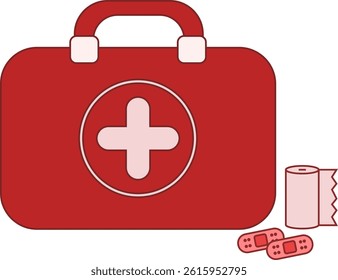 First aid kit icon - color version