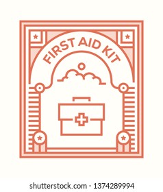 FIRST AID KIT ICON CONCEPT