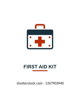 First Aid Kit icon. Creative design from healthcare icons collection. Two color First Aid Kit icon for web design, apps, software, print usage.