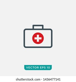 First Aid Kit Icon Design, Vector  EPS10