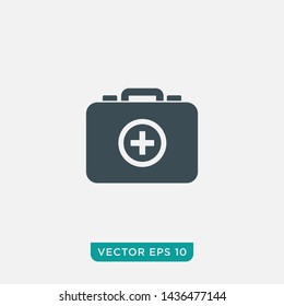 First Aid Kit Icon Design, Vector  EPS10
