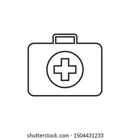 first aid kit icon design template. Trendy style, vector eps 10