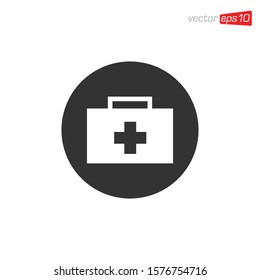 First Aid Kit Icon Design Vector