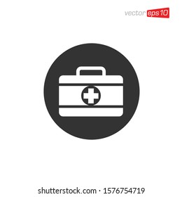 First Aid Kit Icon Design Vector