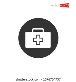 First Aid Kit Icon Design Vector