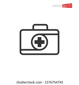 First Aid Kit Icon Design Vector