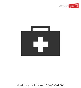 First Aid Kit Icon Design Vector