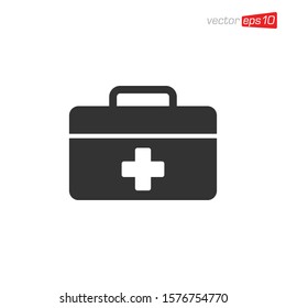First Aid Kit Icon Design Vector