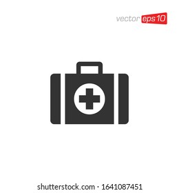 First Aid Kit Icon Design Vector