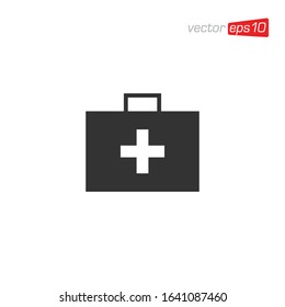 First Aid Kit Icon Design Vector