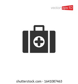First Aid Kit Icon Design Vector
