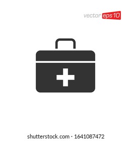 First Aid Kit Icon Design Vector