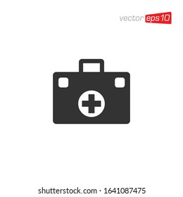 First Aid Kit Icon Design Vector