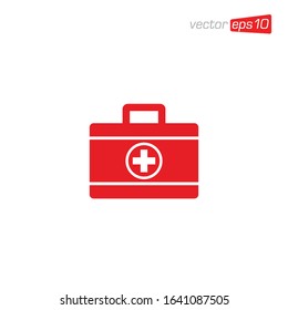 First Aid Kit Icon Design Vector