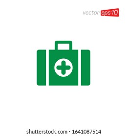 First Aid Kit Icon Design Vector