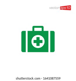 First Aid Kit Icon Design Vector