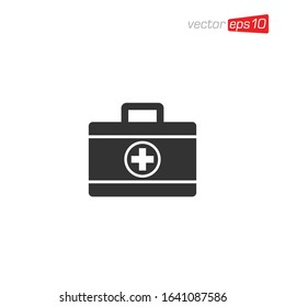First Aid Kit Icon Design Vector