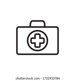 First Aid Kit Icon Design Vector Template