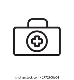 First Aid Kit Icon Design Vector Illustration Logo Template