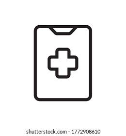 Plantilla de logotipo del proyector de diseño del icono de First Aid Kit