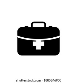 First aid kit icon design template vector isolated illustration