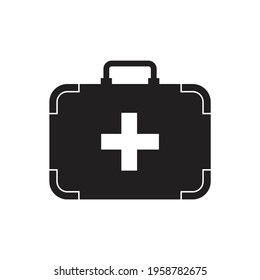 Diseño de iconos del kit de primeros auxilios. aislado en fondo blanco