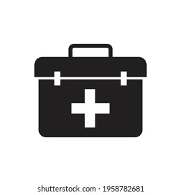 Diseño de iconos del kit de primeros auxilios. aislado en fondo blanco