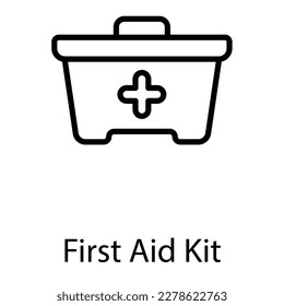 First aid kit  icon design stock illustration