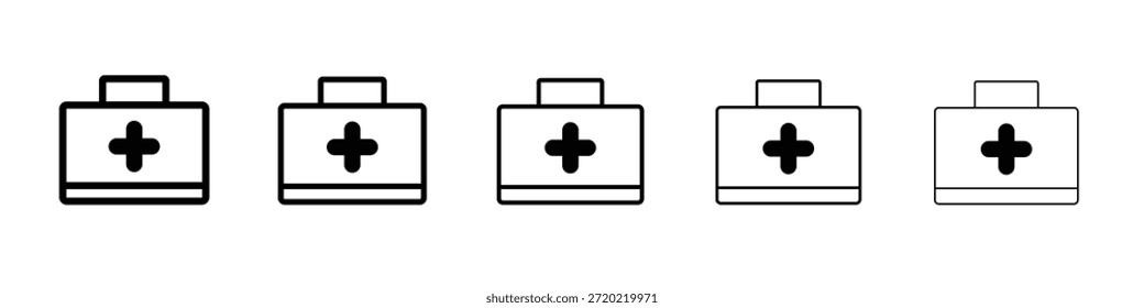 Diseño del icono del kit de primeros auxilios, logotipo, App, interfaz de usuario. Ilustración vectorial, EPS