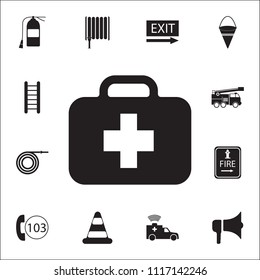 first aid kit icon. Detailed set of fire guard icons. Premium quality graphic design sign. One of the collection icons for websites, web design, mobile app