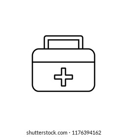 First aid kit icon. Element of blood donation icon for mobile concept and web apps. Thin line First aid kit icon can be used for web and mobile