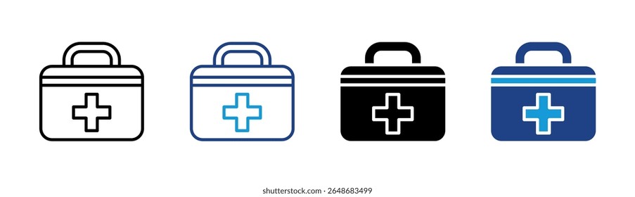 Elemento del icono del kit de primeros auxilios para el diseño