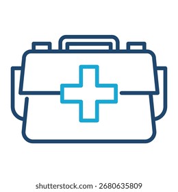 Elemento del icono del kit de primeros auxilios para el diseño