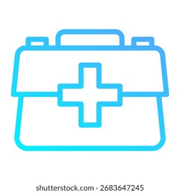 Elemento del icono del kit de primeros auxilios para el diseño