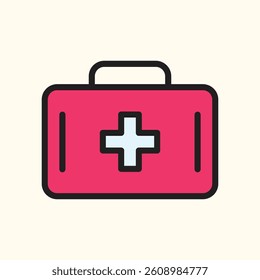 First Aid Kit Icon - Emergency care and treatment tools Symbol