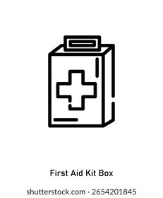 First Aid Kit Icon – Emergency Medical Box for Outdoor Camping Safety