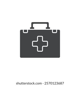 first aid kit icon Flat logo set collection