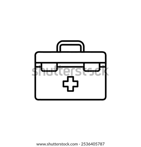 first aid kit icon Flat logo isolated symbol