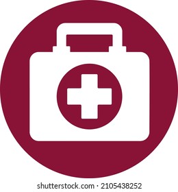 First aid kit icon in glyph style. Collection of stylish icons on the theme of medical tools, drugs and healthcare diagnostics. Vector solid illustrations.