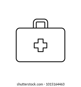 first aid kit icon illustration isolated vector sign symbol
