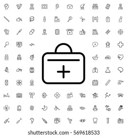 first aid kit icon illustration isolated vector sign symbol