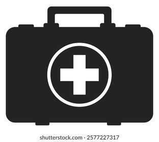 First aid kit icon isolated on white background.