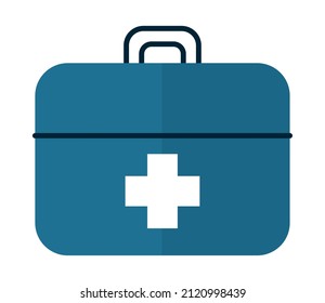 icono del kit de primeros auxilios sobre fondo blanco