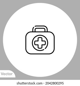 First aid kit icon sign vector,Symbol, logo illustration for web and mobile