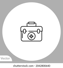 First aid kit icon sign vector,Symbol, logo illustration for web and mobile
