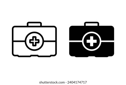 first aid kit icon, first aid kit sign vector for web site Computer and mobile app